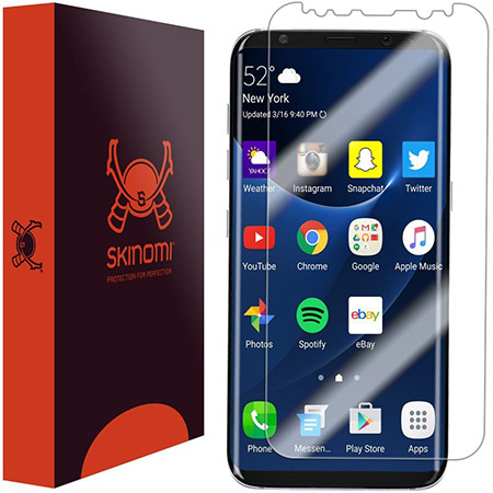 best samsung galaxy s8 screen protector from skinomi